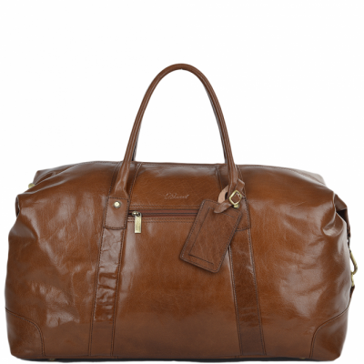 Ashwood Leather Chelsea Veg Tan Harold Large Travel Holdall - Chestnut #2